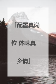配置真岗位 体味真乡情